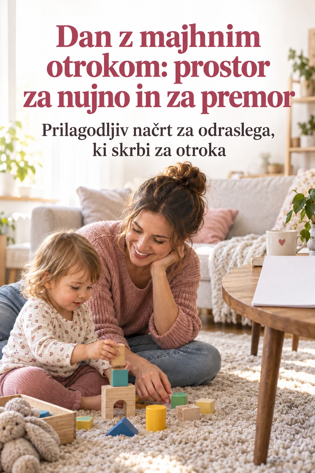 Platnica: Dan z majhnim otrokom: prostor za nujno in za premor