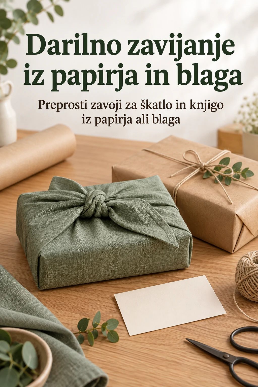 Platnica: Darilno zavijanje iz papirja in blaga
