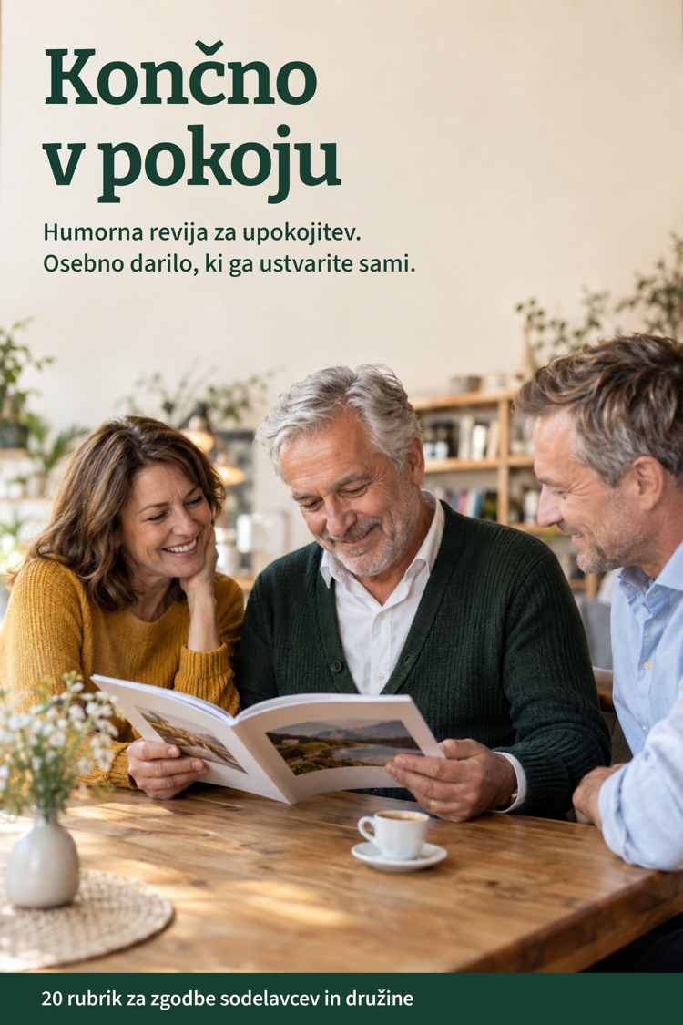 Platnica: Končno v pokoju: humorna revija za upokojitev