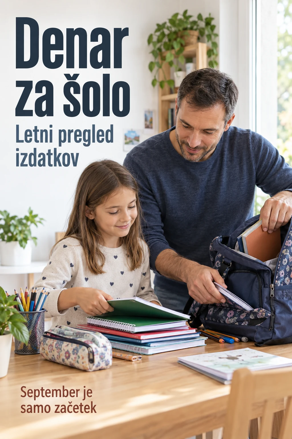 Platnica: Denar za šolo: letni pregled izdatkov