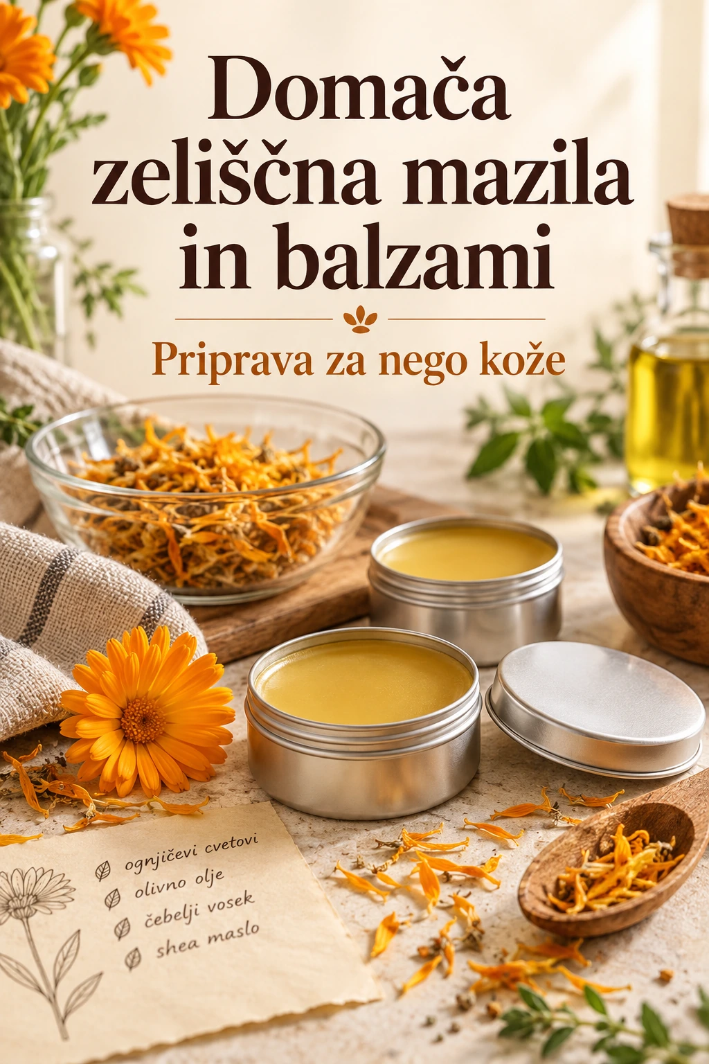 Platnica: Domača zeliščna mazila in balzami