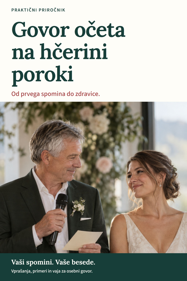 Platnica: Govor očeta na hčerini poroki