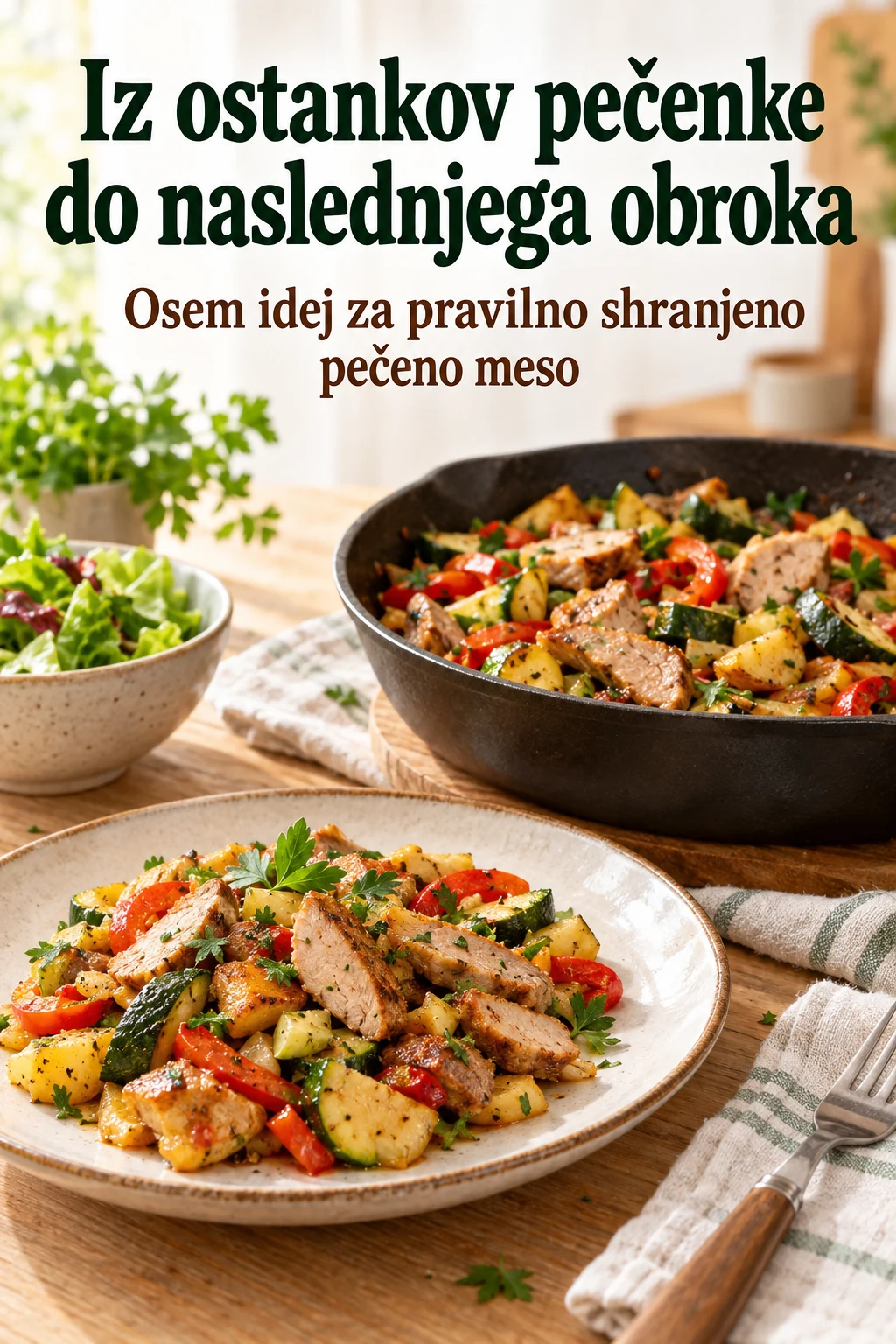 Platnica: Iz ostankov pečenke do naslednjega obroka