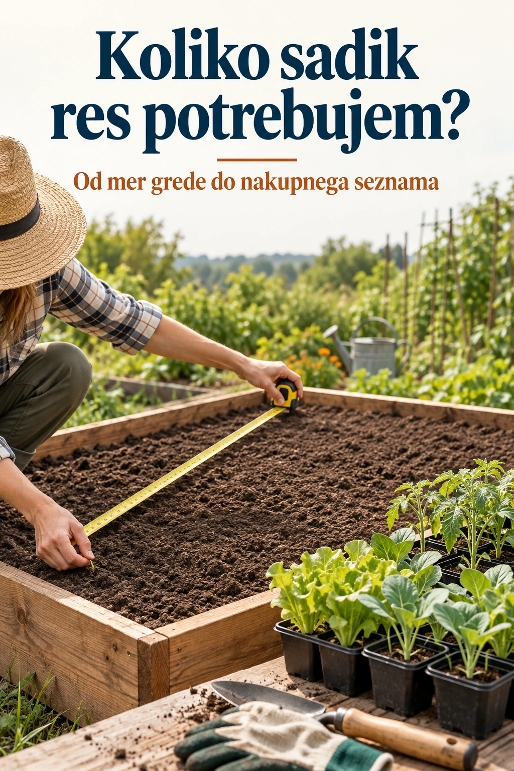 Platnica: Koliko sadik res potrebujem?