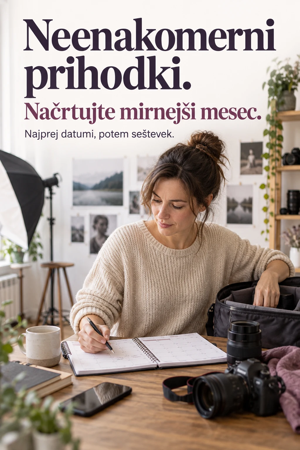 Platnica: Neenakomerni prihodki: načrtujte mirnejši mesec