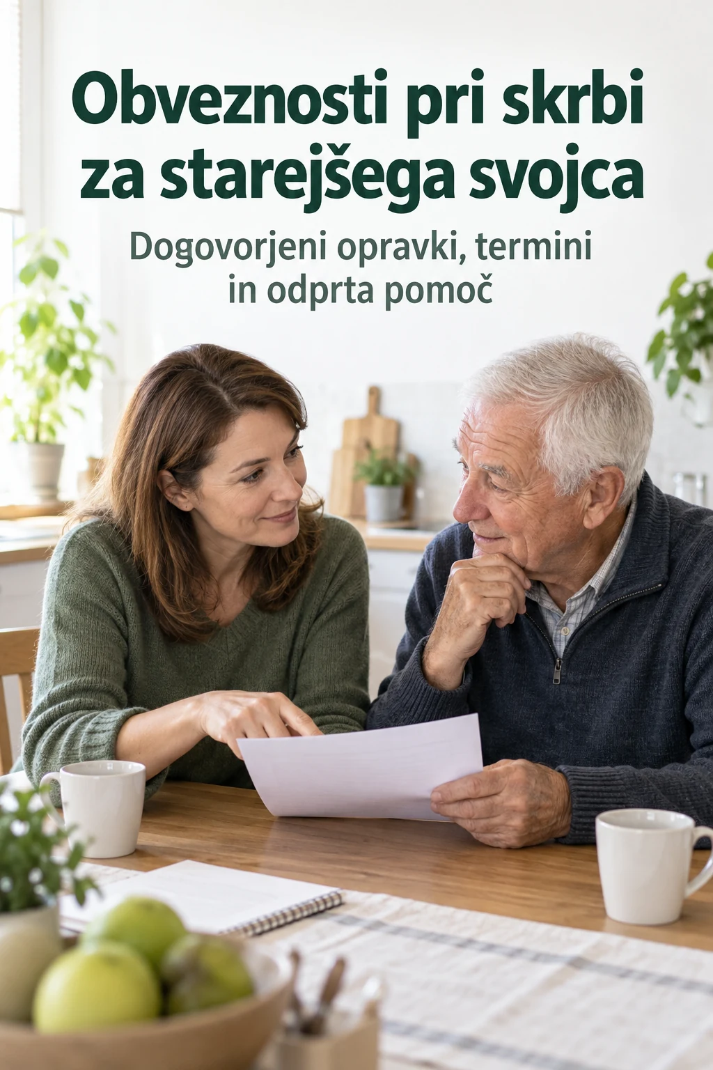 Platnica: Obveznosti pri skrbi za starejšega svojca