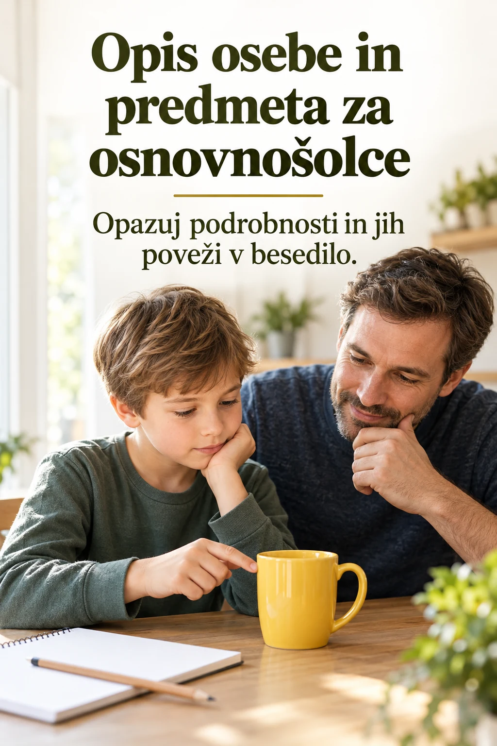 Platnica: Opis osebe in predmeta za osnovnošolce