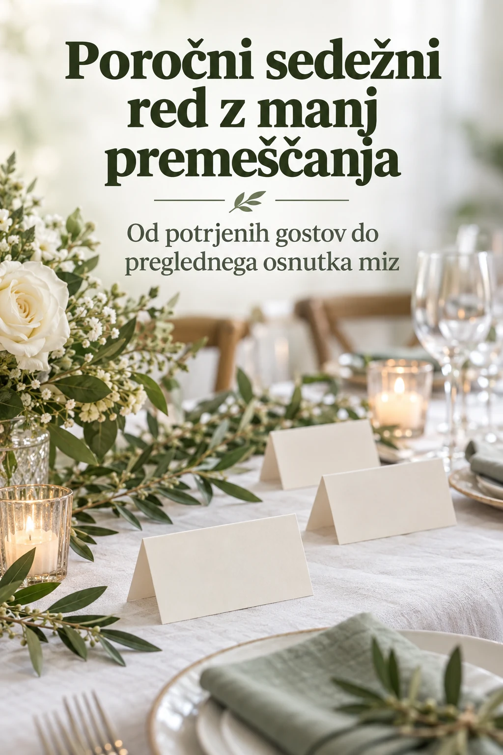 Platnica: Poročni sedežni red z manj premeščanja