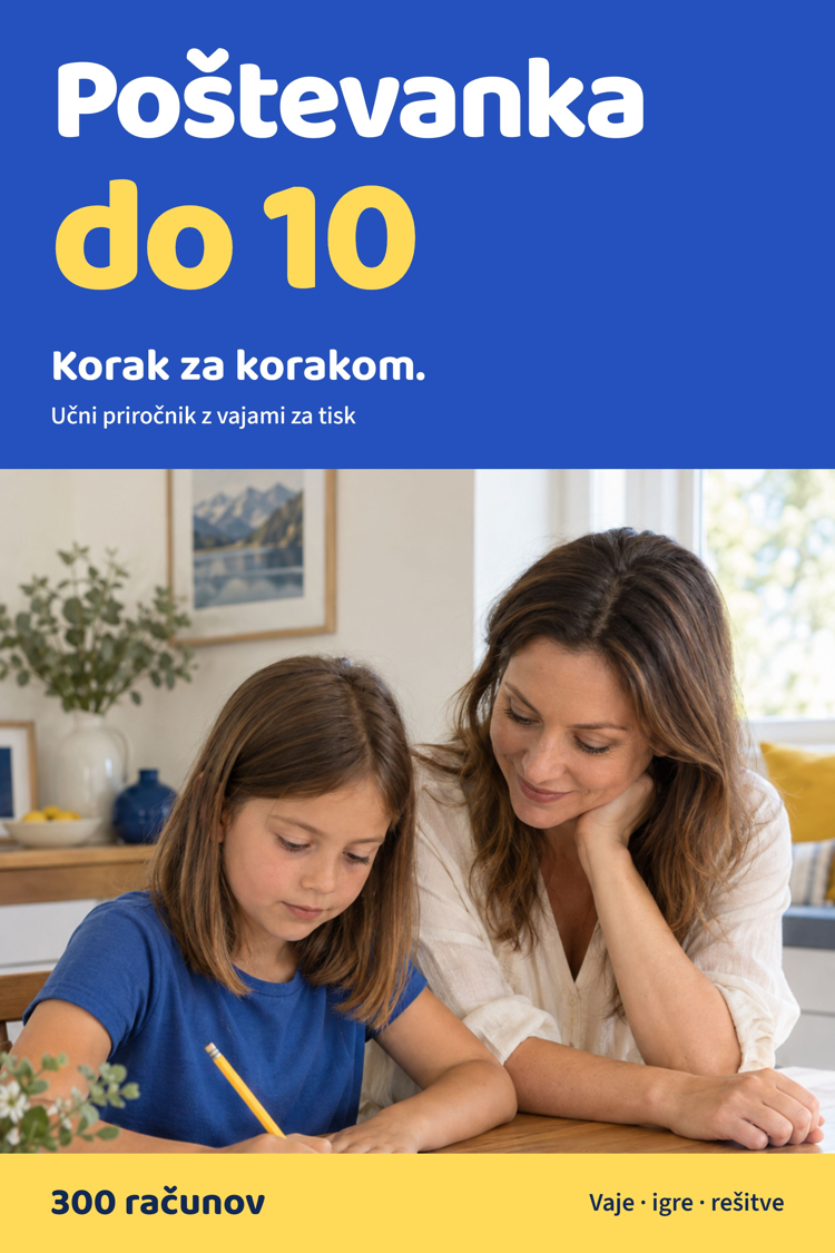 Platnica: Poštevanka do 10, korak za korakom