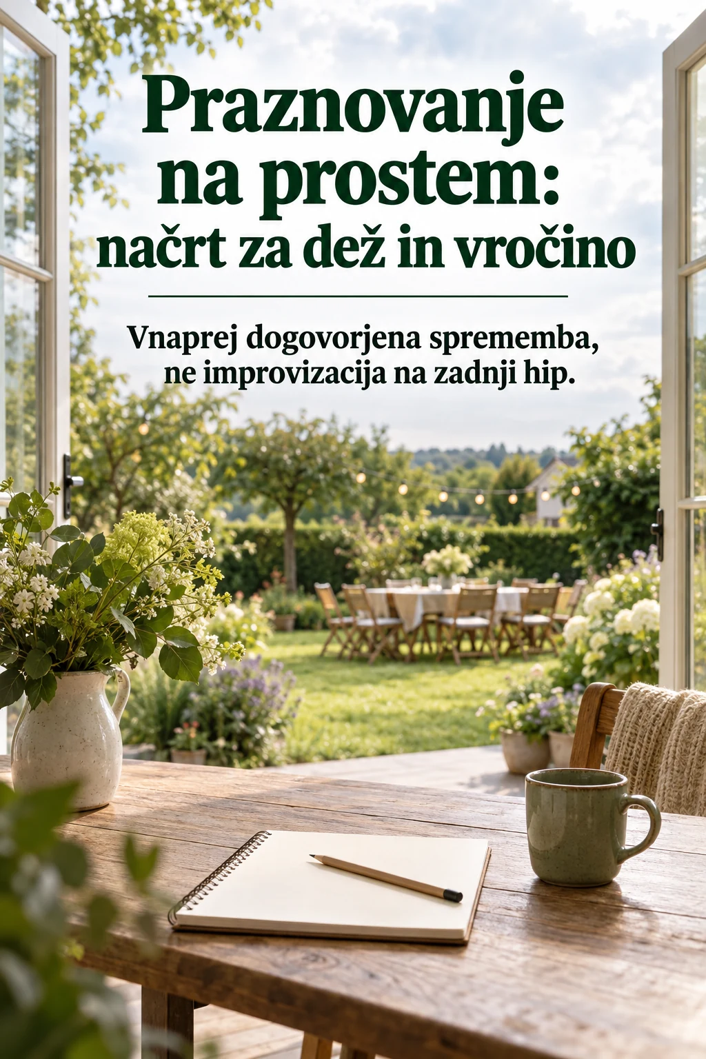 Platnica: Praznovanje na prostem: načrt za dež in vročino