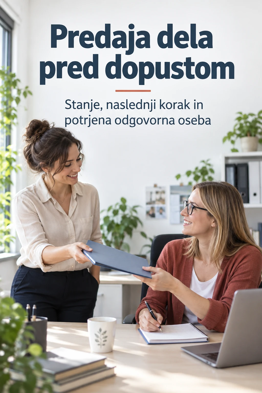 Platnica: Predaja dela pred dopustom