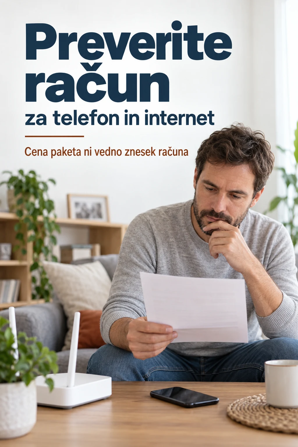 Platnica: Preverite račun za telefon in internet