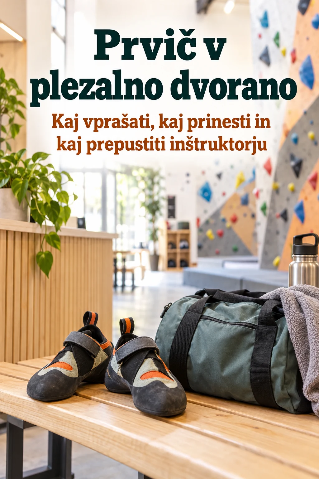 Platnica: Prvič v plezalno dvorano