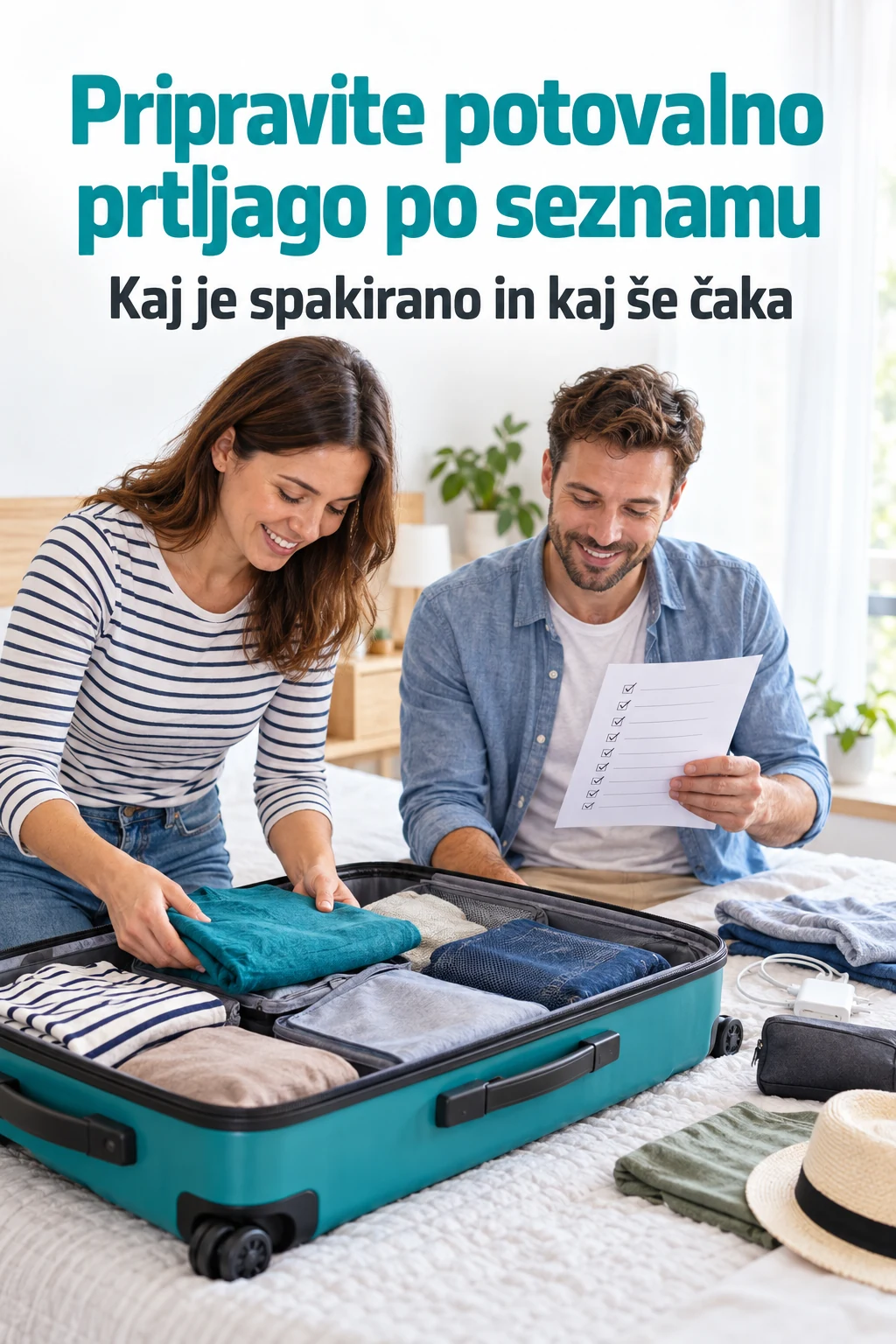 Platnica: Pripravite potovalno prtljago po seznamu