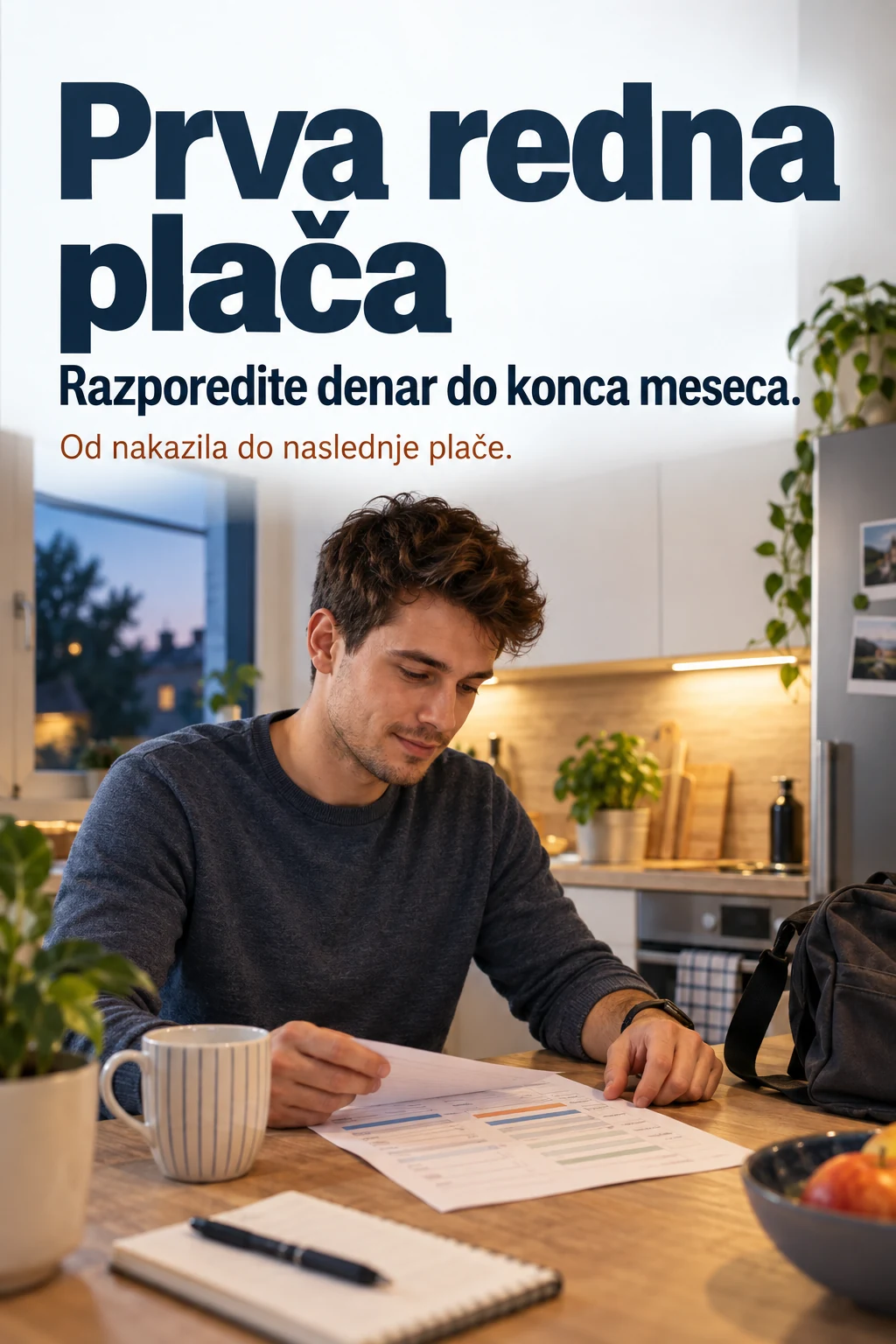 Platnica: Prva redna plača: razporedite denar do konca meseca