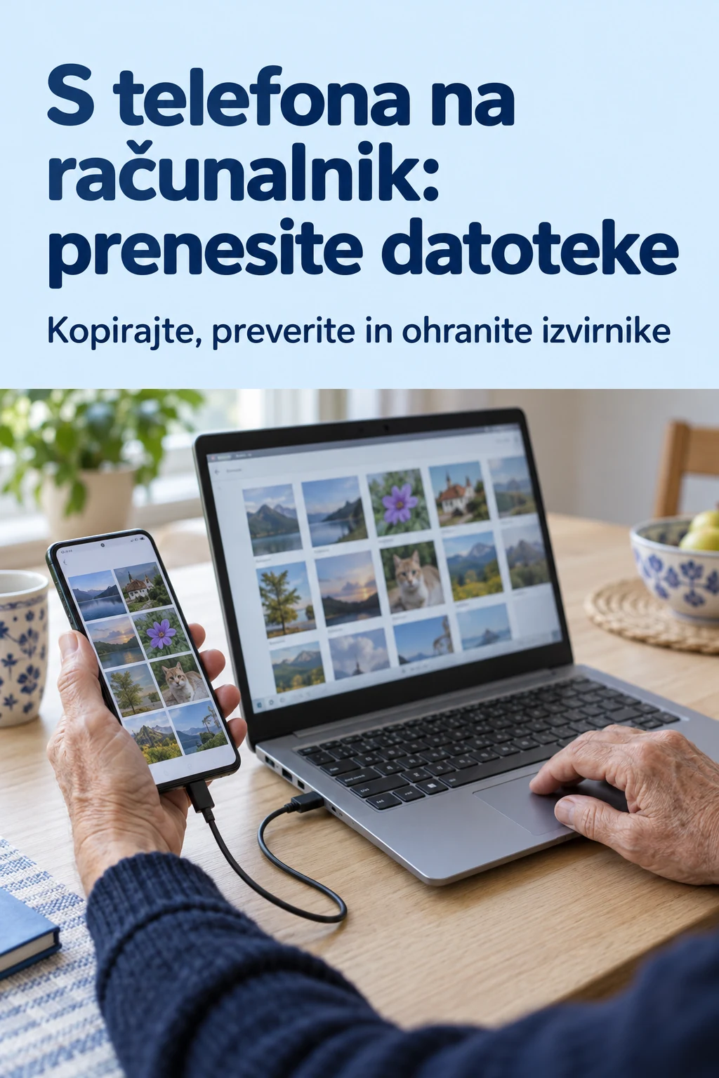 Platnica: S telefona na računalnik: prenesite datoteke