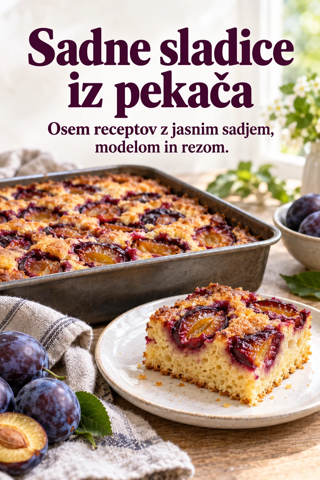 Platnica: Sadne sladice iz pekača