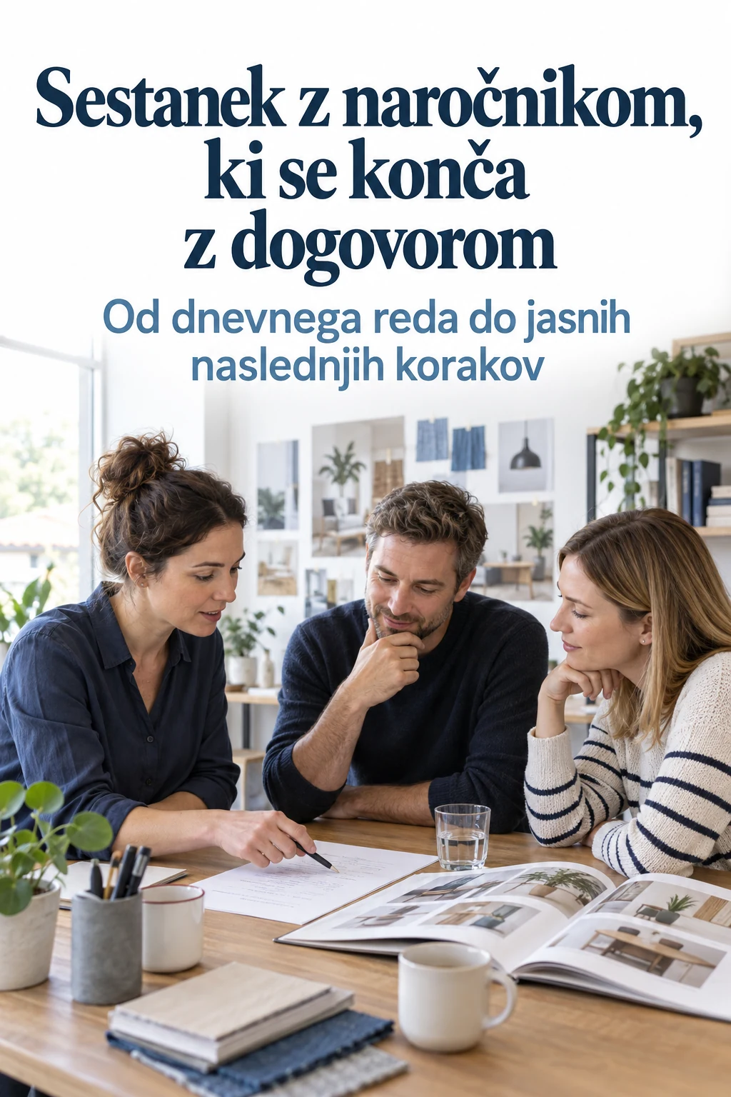 Platnica: Sestanek z naročnikom, ki se konča z dogovorom