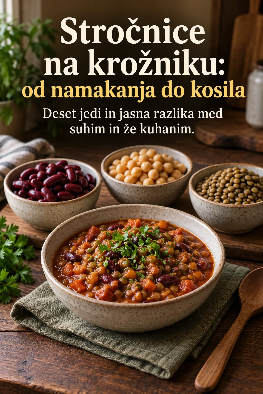 Platnica: Stročnice na krožniku: od namakanja do kosila