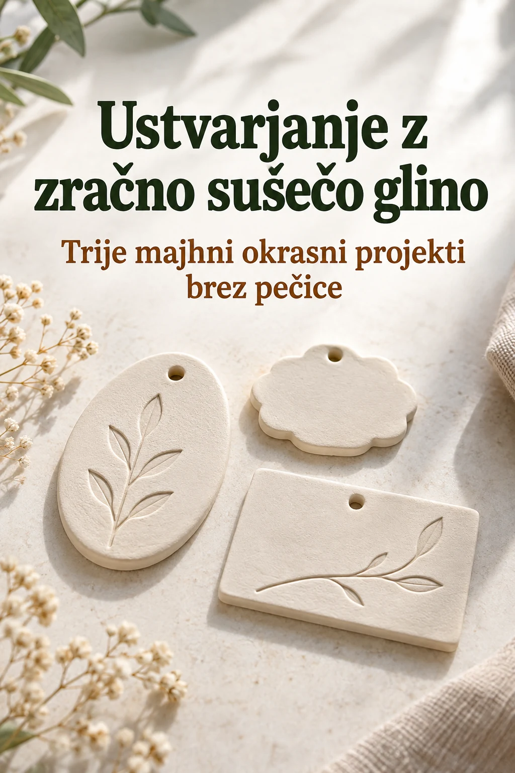 Platnica: Ustvarjanje z zračno sušečo glino