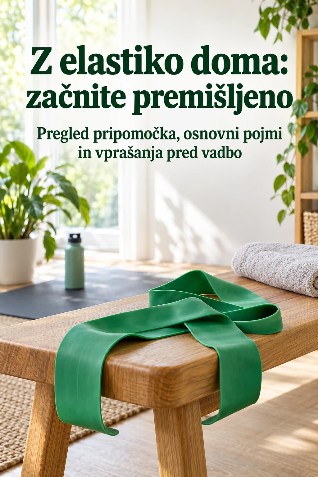 Platnica: Z elastiko doma: začnite premišljeno