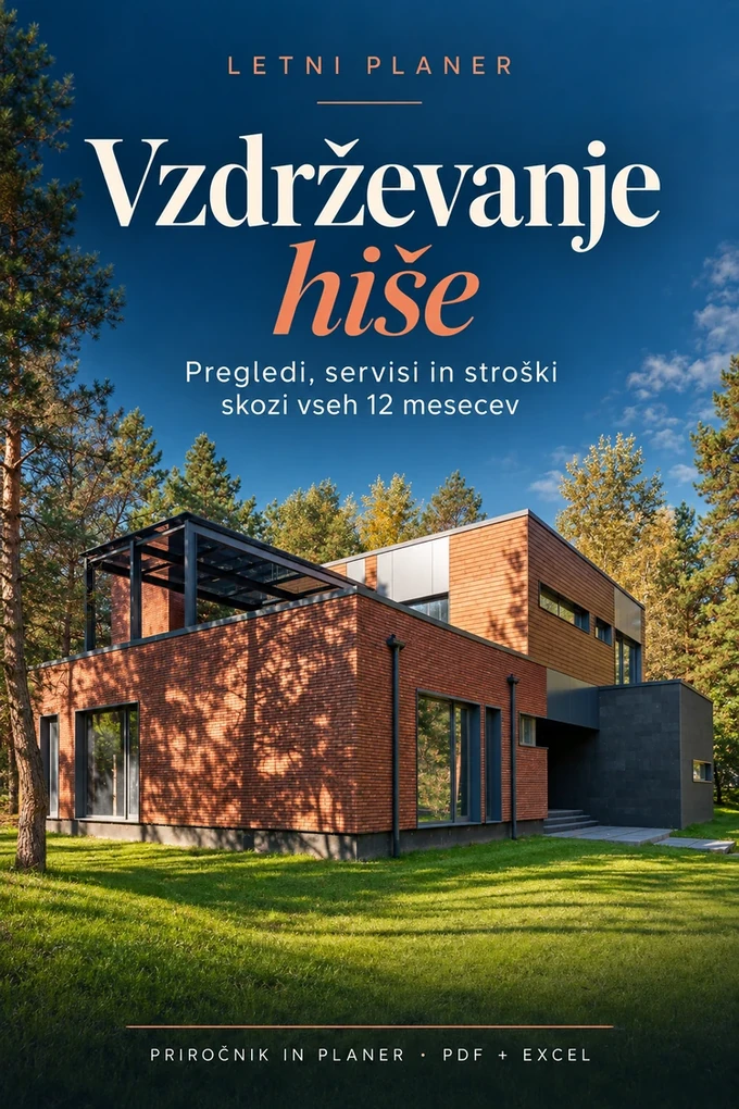 Platnica: Vzdrževanje hiše: letni planer pregledov in servisov