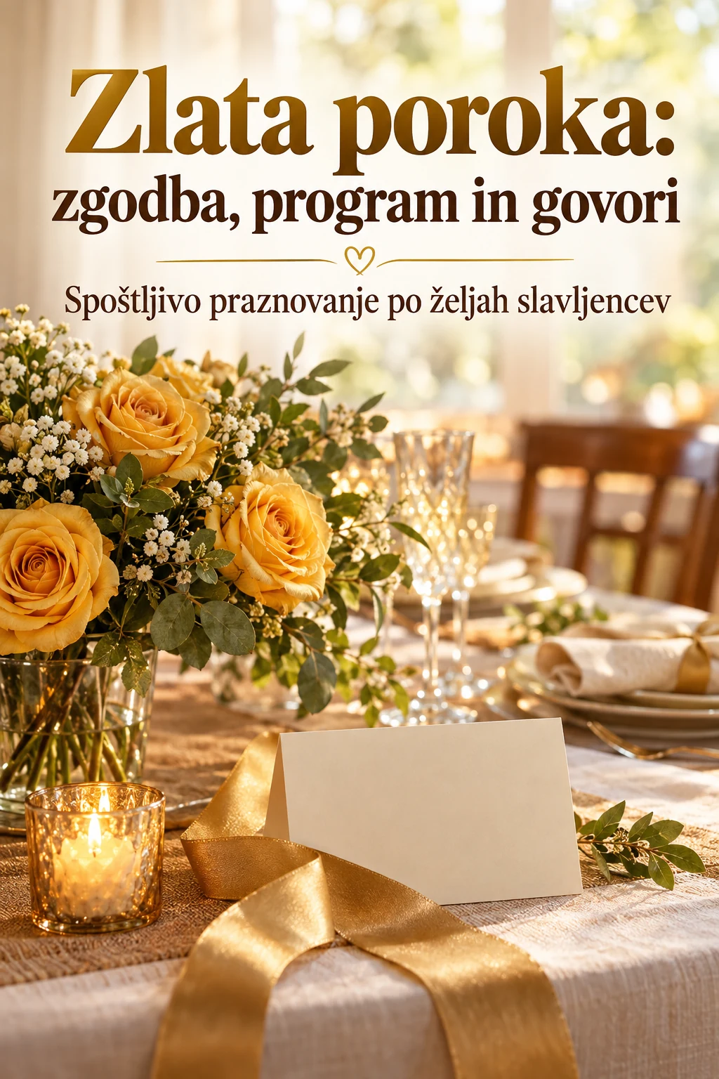 Platnica: Zlata poroka: zgodba, program in govori