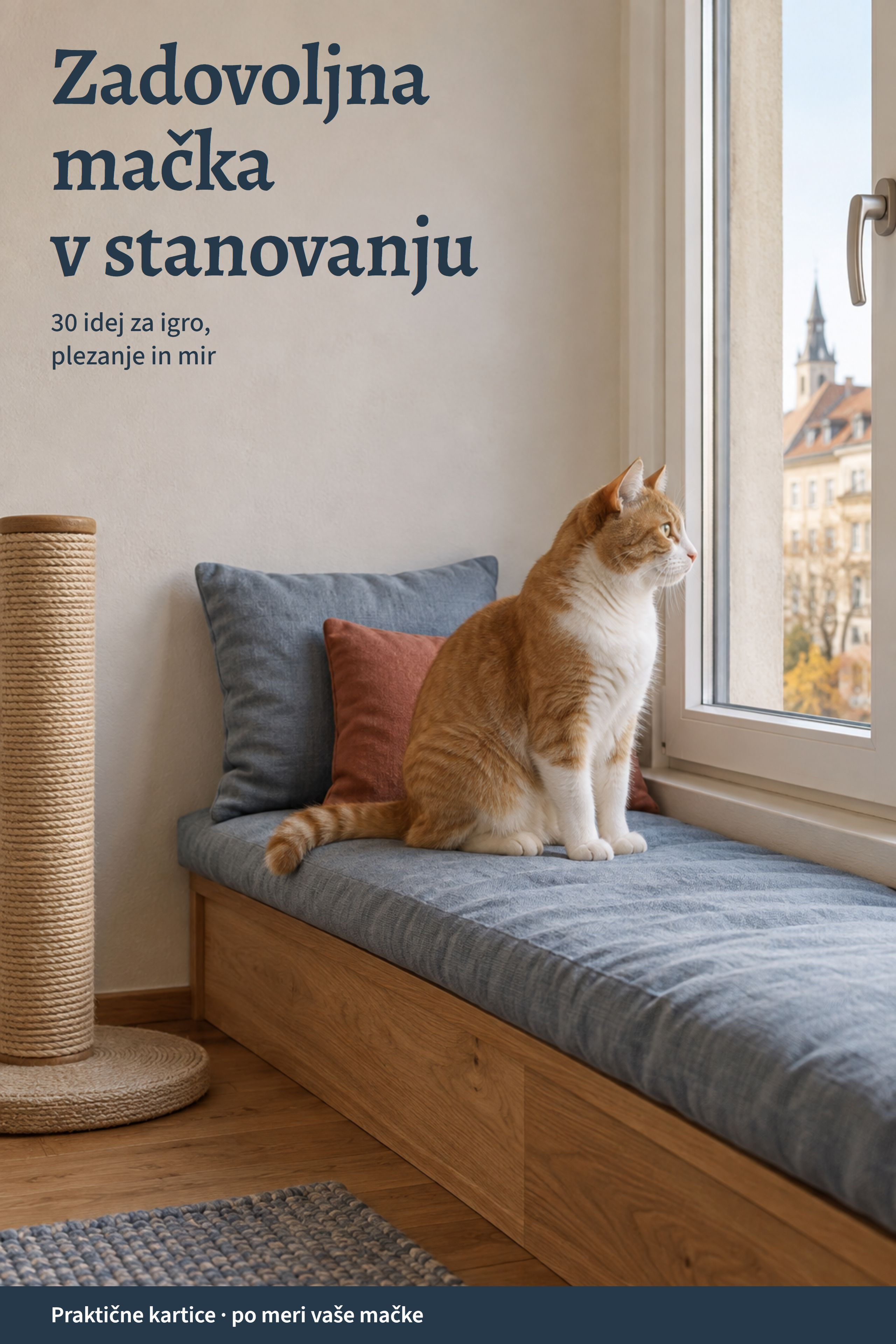 Platnica Zadovoljna mačka v stanovanju