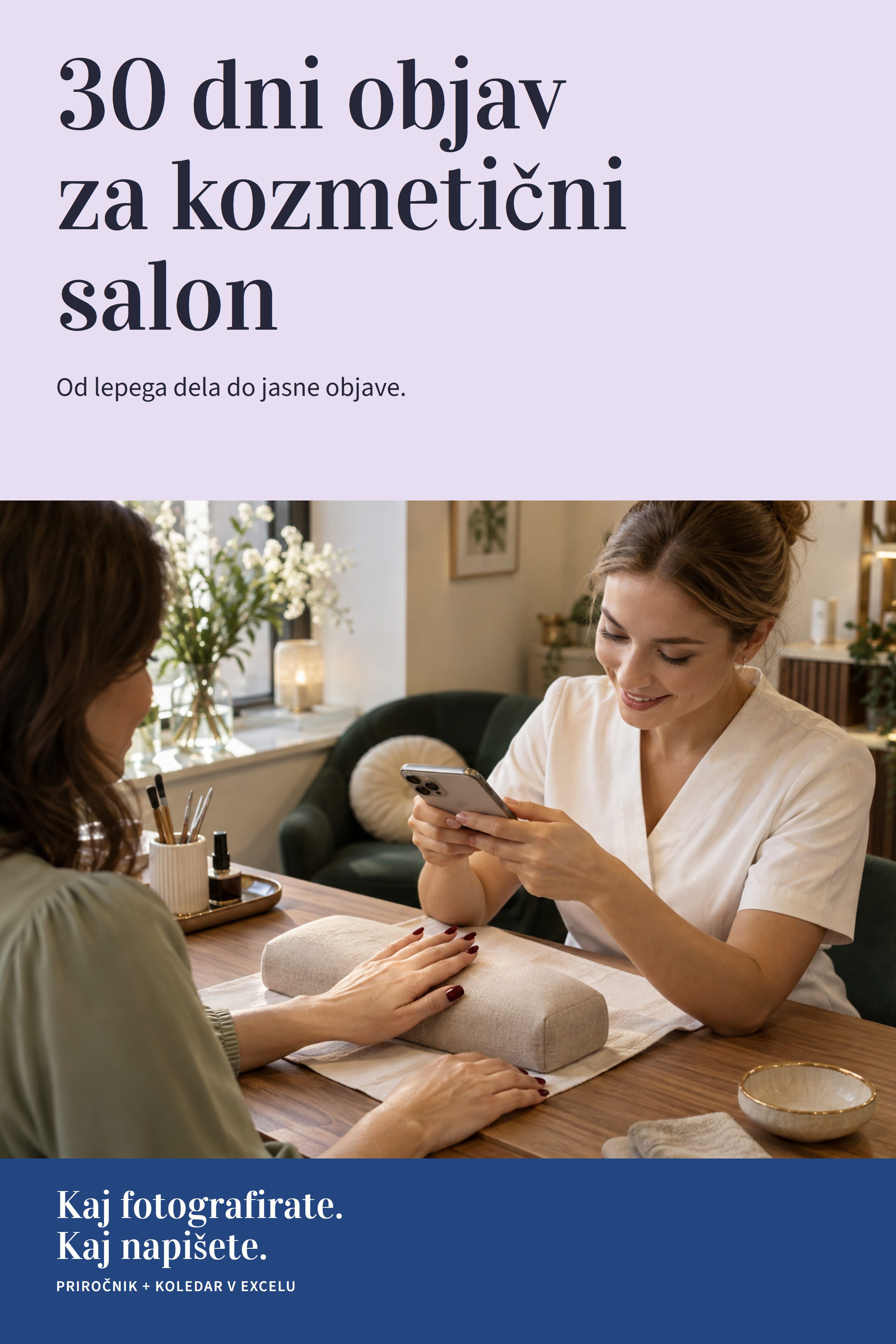 Platnica priročnika 30 dni objav za kozmetični salon