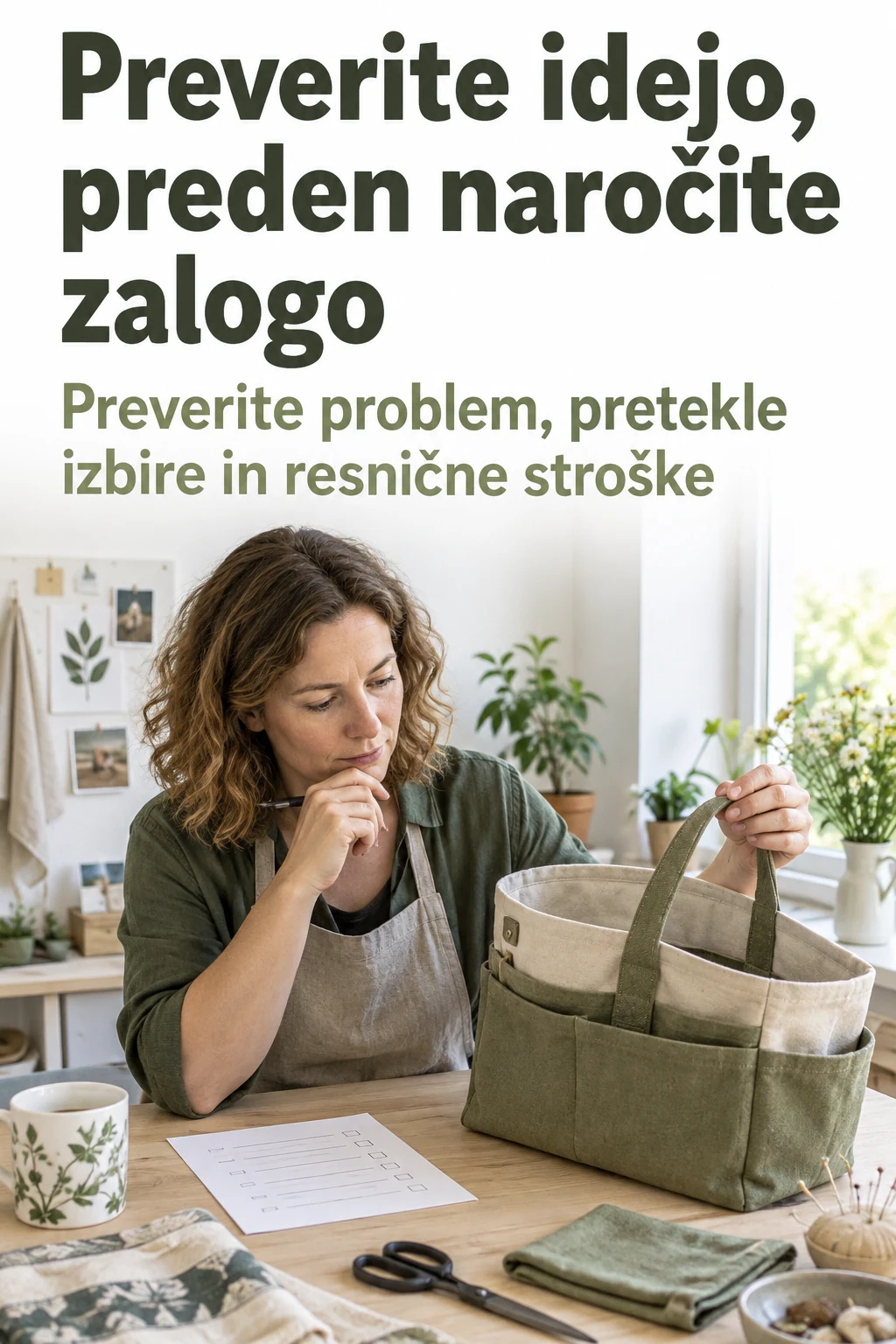 Platnica: Preverite idejo, preden naročite zalogo — Preverite problem, pretekle izbire in resnične stroške