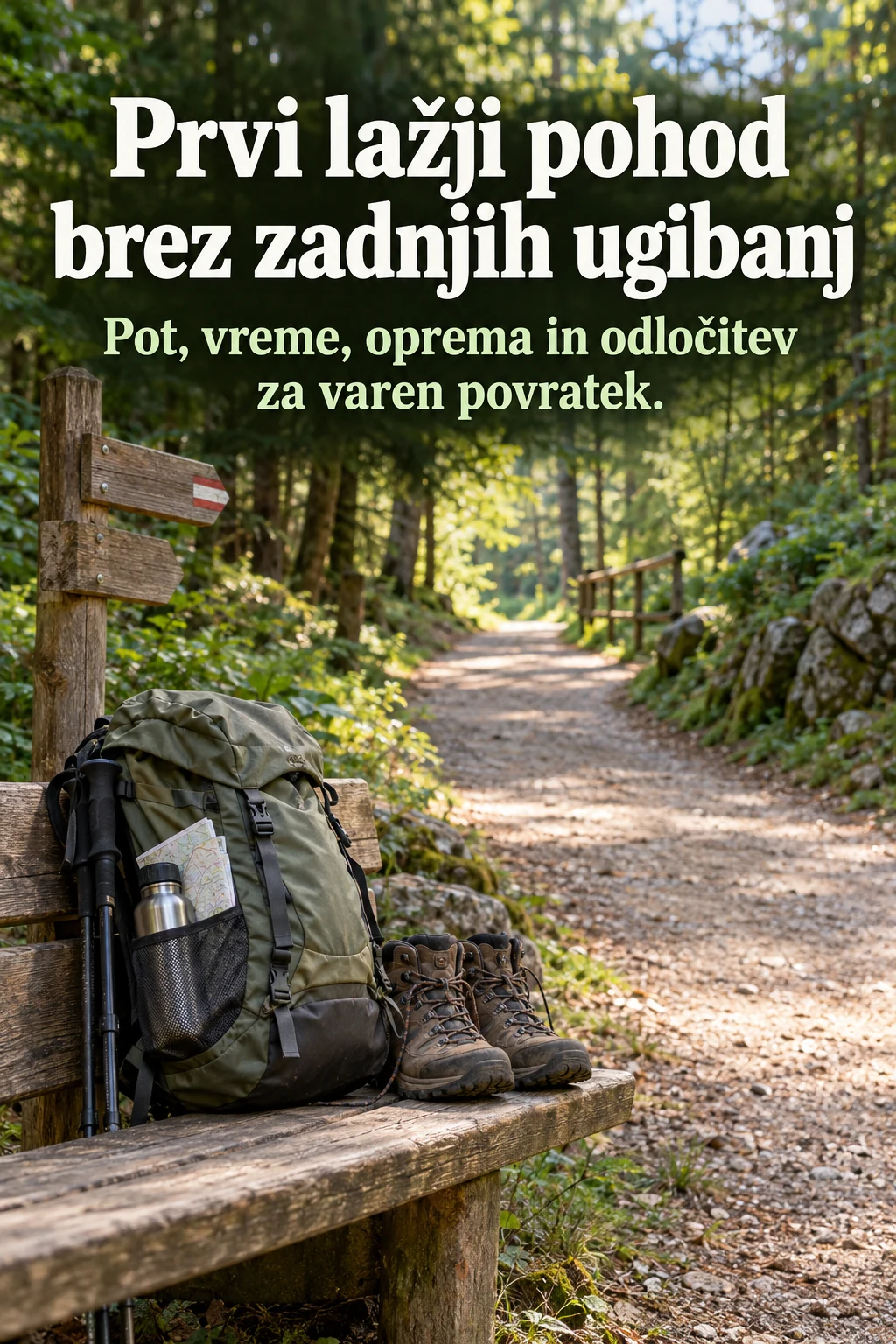 Platnica: Prvi lažji pohod brez zadnjih ugibanj — Pot, vreme, oprema in odločitev za varen povratek