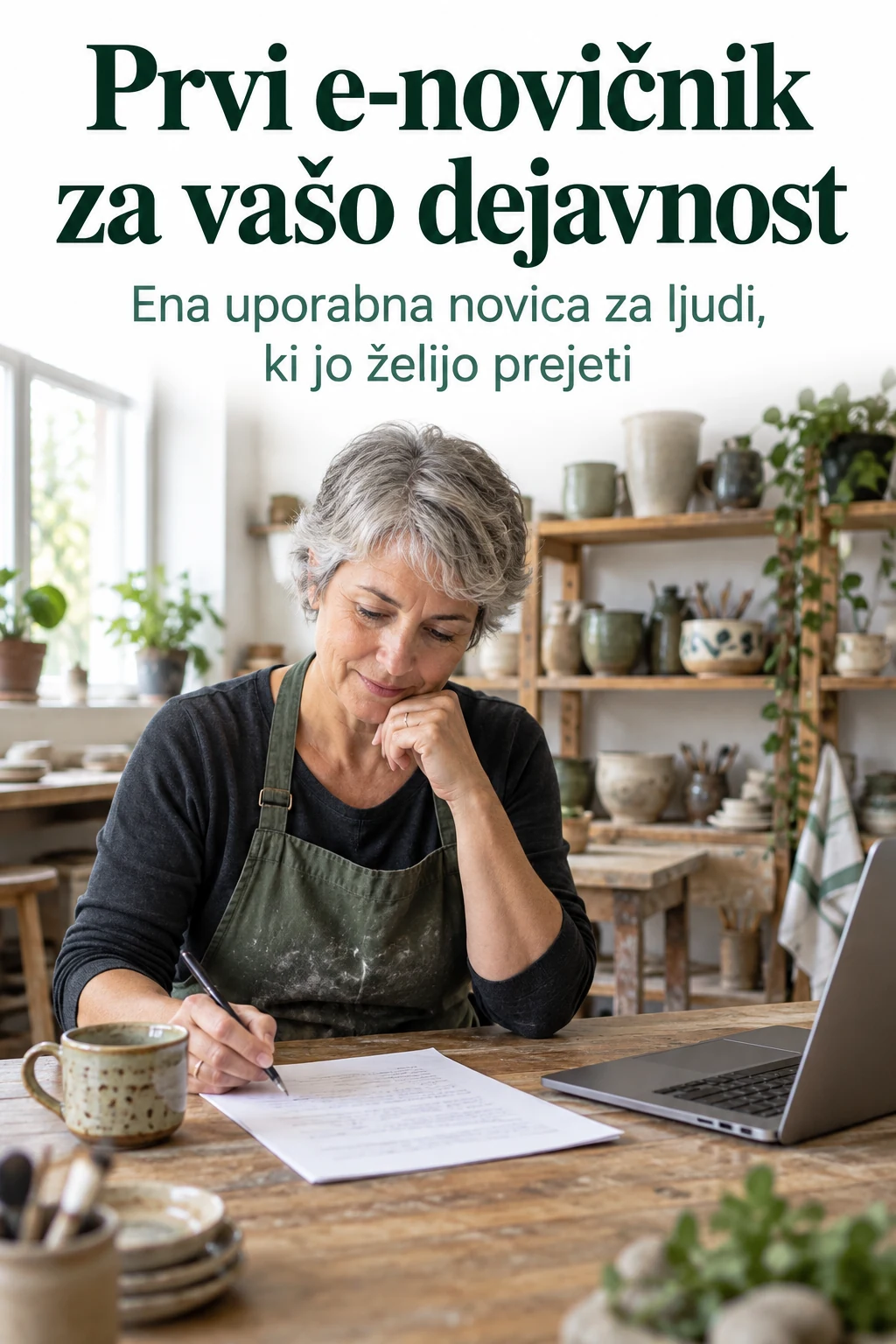 Platnica: Prvi e-novičnik za vašo dejavnost — Ena uporabna novica za ljudi, ki jo želijo prejeti