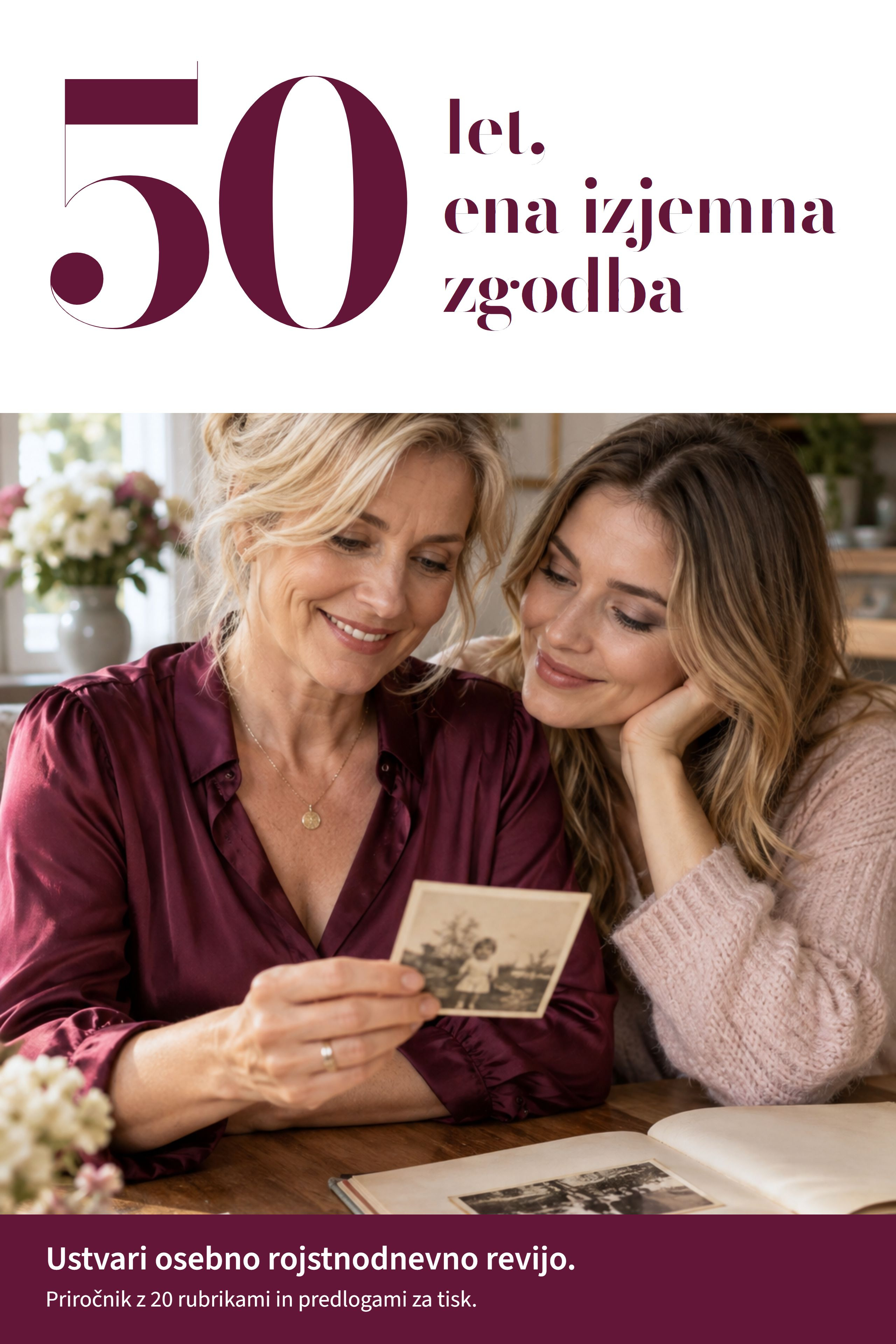 50 let, ena izjemna zgodba: priročnik za osebno rojstnodnevno revijo