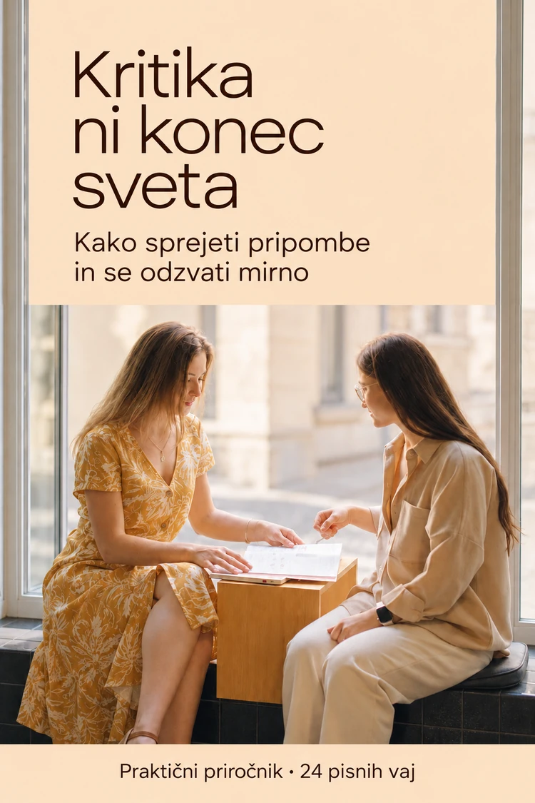 Kritika ni konec sveta — potrjena platnica