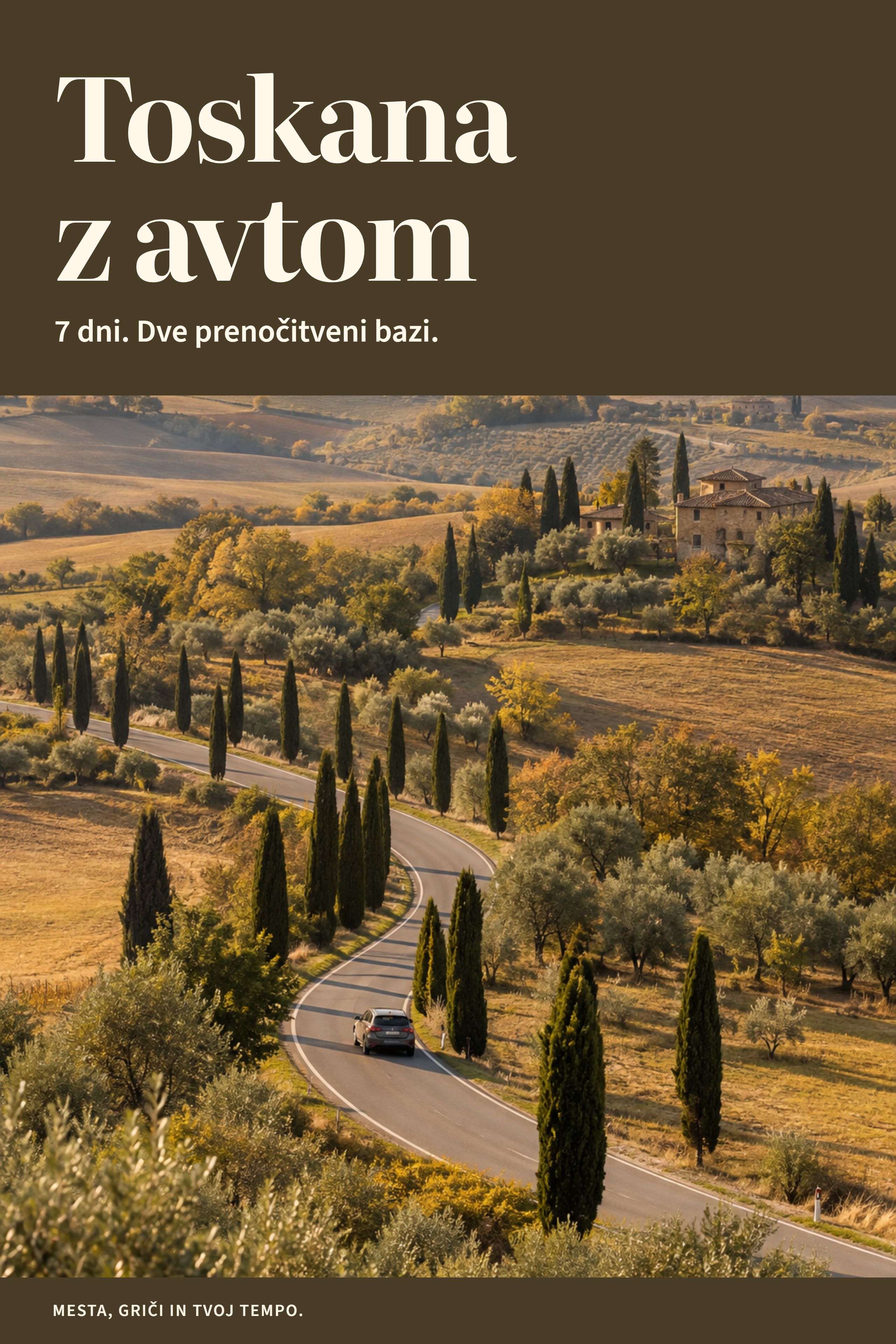 Platnica: Toskana z avtom