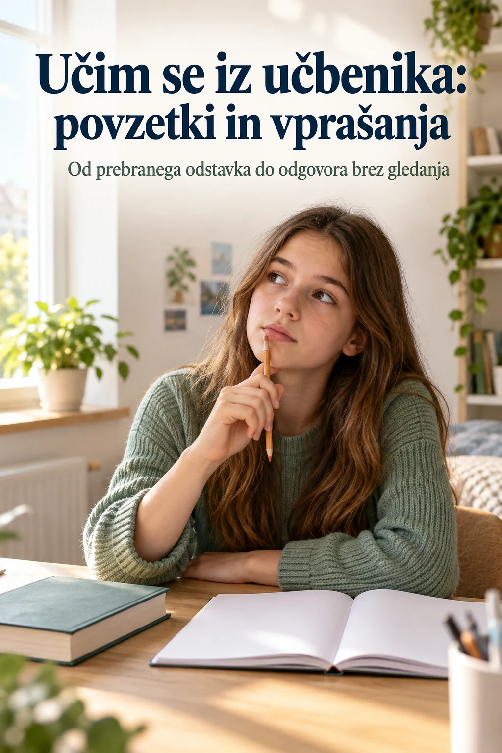 Platnica: Učim se iz učbenika: povzetki in vprašanja — Od prebranega odstavka do odgovora brez gledanja
